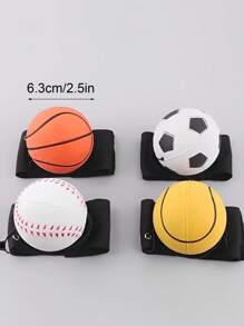 4 件/1 件 PU 弹力球，带腕绳，用于手眼协调训练、腕力训练、户外运动和健身