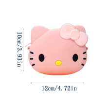 Sanrio Sanrio Hello Kitty & Melody & Kuromi Silicone Crossbody Bag, Valentine's Day Cute Gift,Back To School Stationery Bag, Cute Silicone Crossbody Bag, Waterproof Cartoon Shoulder Coin Purse With Zipper Pocket, Cartoon Crossbody Bag, Waterproof Cartoon Shoulder Coin Purse With Zipper Pocket, Cartoon Crossbody Bag, Suitable For Teenagers Back To School Supplies Stationery Supplies
