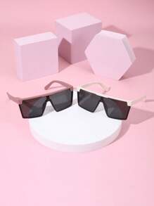 2pcs Rivets Children Glasses, Suitable For Street Style, Daily Wear, And Travel - Multicolor - View 5