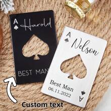 Personalized Bottle Opener,Poker Gift,Poker Bottle Opener,Party Favor,Casino Poker Card,Groomsman Proposal Gift,Ace Of Spade,Best Man Gifts, Groomsmen Gifts ,Hen Party Accessories,Gifts For Boyfriend,Save The Date Wedding
