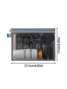 网眼化妆包，带旅行数据线图案，红色气垫收纳便携式收纳包，化妆包，护肤包，旅行必需品，宿舍用品，婚礼新娘礼物，母亲礼物，生日礼物，送给朋友和老师的礼物，浴室收纳，珠宝收纳，唇油和化妆品收纳袋学校用品化妆包节日必需品化妆包化妆袋化妆品收纳袋节日冬季豹纹腊肠犬女士礼物