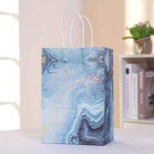 10/20Pcs Kraft Paper Gift Packaging Bag, Party Favor Bags With Handles, Goodie Bags For Birthday, Graduations, Wedding, Party