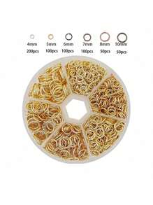 [Conector de colgante fácil de usar] 600 anillos de salto abiertos de acero inoxidable - Conector de colgante de anillo abierto, para hacer joyas DIY, collares, pulseras, suministros para pequeños negocios - , fácil de usar, versátil y duradero