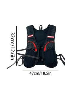 时尚越野背包，户外跑步、马拉松徒步背包，多功能健身运动包，轻便，节日礼物。健身包 - 黑色 - 查看 12