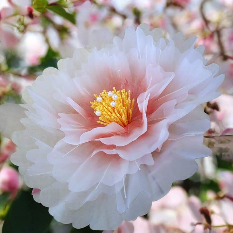 50cm Silk Peony Artificial Flower - Elegant Wedding Decoration, Home Backdrop Floral Arrangement, Realistic Green Stem, Perfect For Valentine's Day & Special Events, Rustic Wedding Decorations Gifts Birthday Graduation - Multicolor - View 9