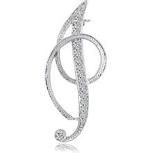 1 pièce paquet Broche géométrique simple de 26 lettres anglaises avec strass, broche élégante et de mode pour femmes. Épingle pour pull, manteau, robe, accessoires, sac, charme, école