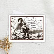 有趣的母亲节贺卡、复古照片母亲节贺卡、母女贺卡、母亲节贺卡、妈妈生日贺卡 - 多色 - 查看 5