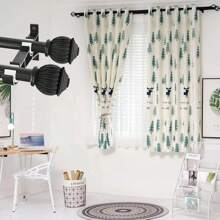 2/4pcs Double Curtain Rod Brackets, Heavy Duty Curtain Rod Holders For Hanging Curtains, Double Hardware Brackets, Wall Mounted, Rod Support Hooks, For 1" To 1.2" Curtain Rods - Multicolor - View 5