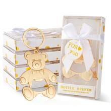 泰迪熊开瓶器，婴儿派对礼品，婚礼礼物，派对用品和装饰品 - 彩色 - 查看 3