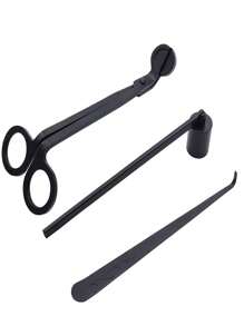 4pcs Candle Snuffer Tools Set: Candle Snuffer, Candle Wick Trimmer, Candle Snuffer Cover, Candle Snuffer Hook & Stainless Steel Tray Gifts Birthday Graduation,Wedding - Multicolor - View 13