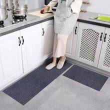 1 pieza Alfombra para dormitorio, sala de estar, balcón, pasillo, escalera, felpudo antideslizante absorbente para baño del hogar, alfombra de entrada para oficina y centro comercial