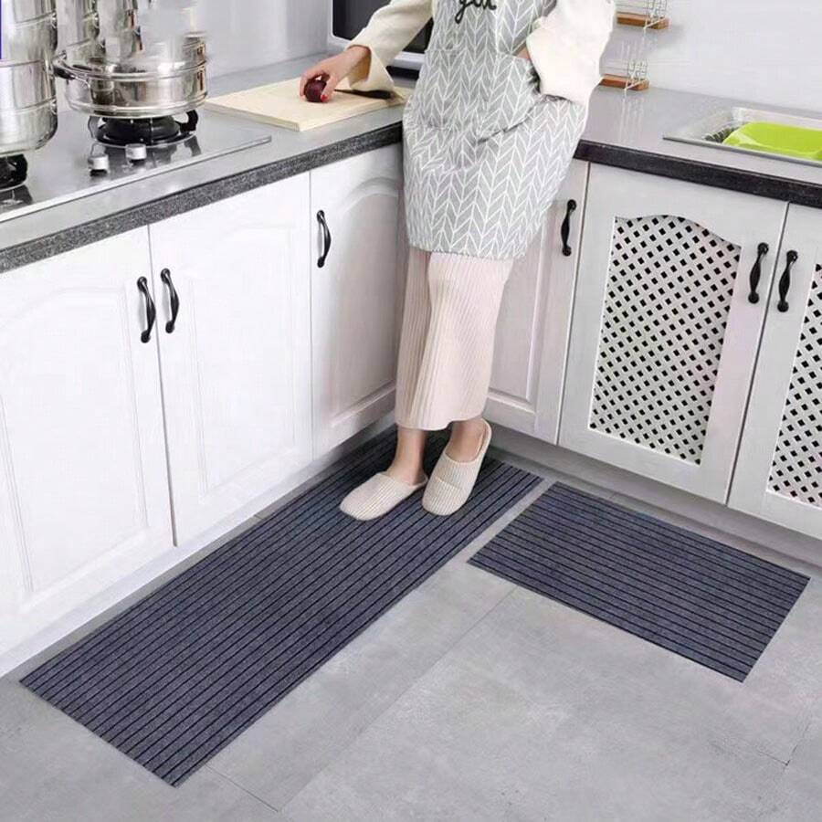 1 pieza Alfombra para dormitorio, sala de estar, balcón, pasillo, escalera, felpudo antideslizante absorbente para baño del hogar, alfombra de entrada para oficina y centro comercial