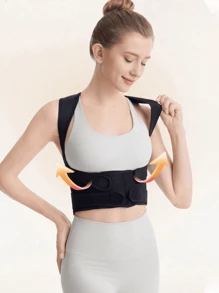 1 pieza Tirantes ajustables para mujer para deportes al aire libre, con soporte para la espalda y la cintura, correa doble transpirable para la cintura, tirantes para fitness y correr