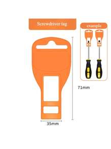 6pcs Industrial Magnetic Cross Head And Flat Head Screwdriver Set, Hardened Metal Repair Tools - Multicolor - View 10