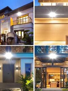 Reflector Solar con Control Remoto para Cambio de Iluminación Impermeable 68 Resistente a Cualquier Clima y a Golpes con Batería de Litio Luz Solar Fotosensible Energía Limpia con Celda Solar Eco Amigable - Negro - Ver 7