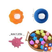 20 pezzi palline per bucato riutilizzabili + 5 pezzi raccoglitori di capelli per palline da bucato, 25 pezzi di colori casuali, palline per il lavaggio senza grovigli, palline per bucato colorate per aumentare il potere di pulizia della macchina