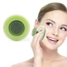 1 pieza Cepillo facial de silicona multifuncional con ventosa, desmontable para limpieza profunda y masaje