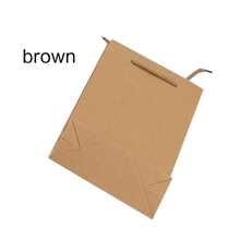 20 个简约时尚迷你派对礼品袋带手柄，适用于婚礼、生日派对、圣诞节、新年礼品包装（牛皮纸） - 20pcs白色 - 查看 5