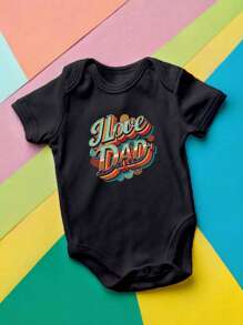 I Love Father Shirt, Fathers Day Kids T-Shirt, Baby Bodysuit Dad Gift, Daughter Sweatshirt For Youth And Toddler, Gift For Baby Shower. UA-1400