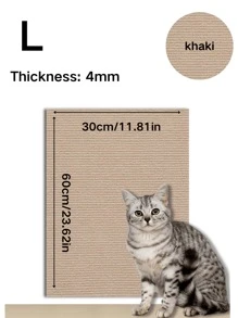 1 PC Kattenkrabmat is stevig, krasbestendig, laat geen vuil vallen Bescherming, de bank kan gemakkelijk worden geknipt en geplakt, de kattenkrabmat is ademend, slijtvast, krasbestendig, kan op de muur worden geplakt, uitstekend materiaal, zwart, beige, donkerblauw 3 kleuren kunnen kiezen Eenvoudig ontwerp