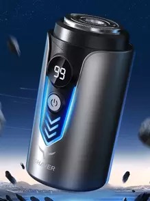 Afeitadora eléctrica para hombres, afeitadora eléctrica resistente al agua, recortadora de barba portátil y de viaje - Multicolor - Ver 1