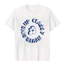 Unisex 100% Funny Round Neck Cotton T - Shirt With "Class 7" And Motivational Bear Design
