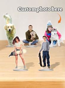 定制创意宠物立体相框车载客厅卧室厨房送朋友家人领导同事精美纪念礼品蛋糕摆件也好看