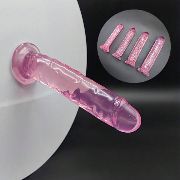 Set de 4 tamaños de juguetes sexuales suaves y lindos con ventosa para mujer - estimulador del punto G, orgasmo, masturbador anal y tapón anal, para principiantes