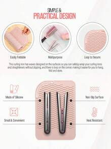 1pc Heat Resistant Mat Heat With 1pair Resistant Glove Used For Curling Iron, Hair Straightener, Flat Irons, Silicone Mat Multi Colors,Hair Tools,Hair Products And Accessories For Barber Salon Beauty Travel Essentials,Back To School,Travel Holiday Essentials,Hair Accessories For Women,Slick Back Brush,Barber Accessories,Hair Dryer,Hair,Barber,Hair Tools,Hair Products,Hair Accessories,Edge Brush,Barber Accessories,Travel,Hair Dryer,Hair Stuff,Hair Spray,Hair Accessories,Curly Hair Products,Hairdressing Equipment,Accessories,Hair Cutting Scissors,Christmas,Barbershop,Barber Accessories, Hair Accessories, Hairdressing - Multicolor - View 11