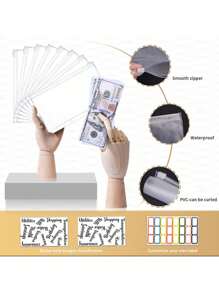 1 Pc A6 PU Leather Notebook Binder Refillable Binder Cover Loose Leaf Personal Planner With Magnetic Buckle Closure Crocodile Macaron Money Budget Planner Binder Zipper Envelopes Cash Envelopes For Budgeting Money Card Holder Notebook Wallet Organizer For Budget Binder, DIY Binder Notebook Cover Diary Agenda Money Budget Planner Paper Cover School Stationery - Multicolor - View 10