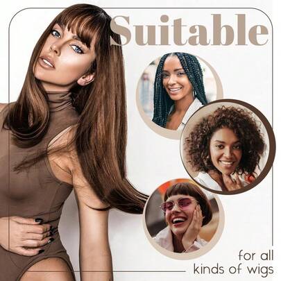 Women's Wig Cap Set - Lace Front Wig Cap, Breathable Mesh, Suitable For Daily Wear And Christmas Gift