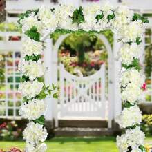 4 piezas de vid artificial de flores de cerezo, corona colgante de flores de seda, decoración del hogar para boda, fiesta, dormitorio, aniversario, cumpleaños, vacaciones, graduación