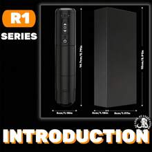 SUANGL 无线纹身笔套装，1300mAh 可充电电池，包含纹身针、墨杯、纹身练习皮、绷带，适合初学者和纹身艺术家 - 黑色 - 查看 4