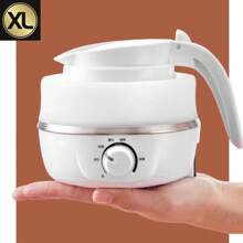 Hervidor eléctrico portátil y plegable de silicona 600 ml el color blanco - Blanco - Ver 2