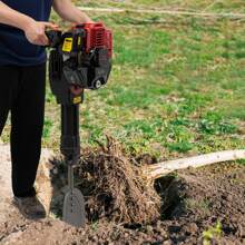 Eatssode 52CC 2-Stroke Garden Tree Digger, Tree Digging Machine, Portable Excavator With Petrol Engine, Tree Digging Machine With Petrol Engine - Black - View 1