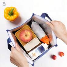 Japanese Style Insulated Lunch Bag,Waterproof Bento Bag,Large Capacity Work Lunchbox Bag,Student Lunch Tote,Camping Water Bottle & Food Storage Bag - Multicolor - View 10