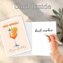 Fun Aperol Spritz Birthday Card - The Perfect Birthday Gift For Friends, Family, And Loved Ones
