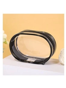 1 Portable Mini Transparent Zipper Storage Bag, Multifunctional Jewelry Device Storage Box, Suitable For Headphones, Charging Case, Keychain, Ring, Transparent Travel Accessory Bag, Portable Sanitary Napkin Storage Bag, Women's Menstrual Handkerchief Bag, Toiletries Bag - Multicolor - View 21