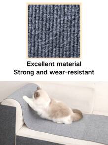 1 PC Kattenkrabmat is stevig, krasbestendig, laat geen vuil vallen Bescherming, de bank kan gemakkelijk worden geknipt en geplakt, de kattenkrabmat is ademend, slijtvast, krasbestendig, kan op de muur worden geplakt, uitstekend materiaal, zwart, beige, donkerblauw 3 kleuren kunnen kiezen Eenvoudig ontwerp