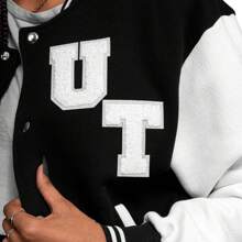 1 件字母数字补丁，熨烫字母 A-Z 补丁，装饰性修补绣花补丁个性化缝制补丁用于服装修补帽子衬衫鞋子牛仔裤包，字母布补丁用于团队服装装饰（白色） - 白色 - 查看 6