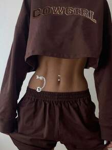 1pc S925 Sterling Silver Fashion Cubic Zirconia Bow Belly Button Piercing/Navel Piercing, Body Jewelry - Single - View 2