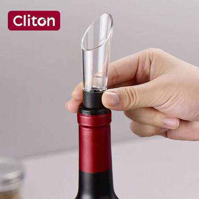 CLITON 1 vòi rót rượu vang có nút chặn, vòi rót rượu vang cho rượu mạnh hoặc rượu di động, đồ gia dụng nhà bếp gia đình được chế biến tốt phụ kiện tiện ích công cụ đồ dùng nhà bếp Giáng sinh nấu ăn Giáng sinh