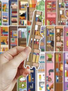 30pcs Cute Cat Design Bookmarks, Cartoon Vivid And Stylish Book Markers For Reading Notes - Multicolor - View 10