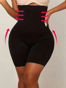 أحدث سروال بتصميم ضيق، سروال السلامة، ملابس رياضية للنساء بتصميم ضيق مشكل، ملابس داخلية متماسكة عالية الخصر ضيقة للعام 2025 - الأسود - مشاهدة 1