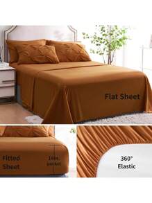 7-Piece QUEEN Pinched Pleat Comforter Set - Soft, Breathable, And Hypoallergenic Bedding For All Seasons - Queen Size With Sheets, Pintuck Design, And Bed-In-A-Bag Convenience