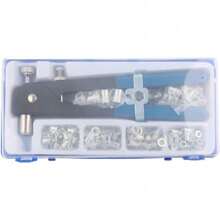 86pcs Blind Rivet Nut Kit Set, Riveter Tool, Rivet Nut Gun, Thread Hand Riveter, Rivet Gun Threaded Insert Tool, Riveting Tools With M3/M4/M5/M6/M8 Threaded Rivet Nut And Mandrel - Blue - View 4