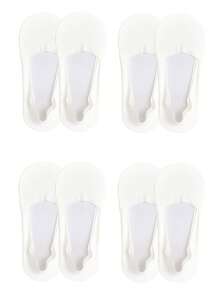 1/2/4 Pairs Of Women's Socks, Ultra-Thin Invisible Non-Slip Boat Socks, Comfortable And Soft High-Elastic Ankle Socks In Summer, Novel And Interesting Solid Color Socks, Fashionable White Socks, Suitable For Daily Travel And Party Use Boat Socks, Casual Holiday Gifts For Mother's Day, Easter, Spring And Summer, Wedding Anniversary Whimsical Gothic Style Four Seasons Gifts, Black Socks, White Socks