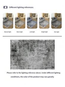 Machine Washable Area Rug Gray Abstract Modern Entrance Area Rug Kitchen Living Room Bedroom Indoor Soft Simple Rug For Entrance Office Bathroom Mat