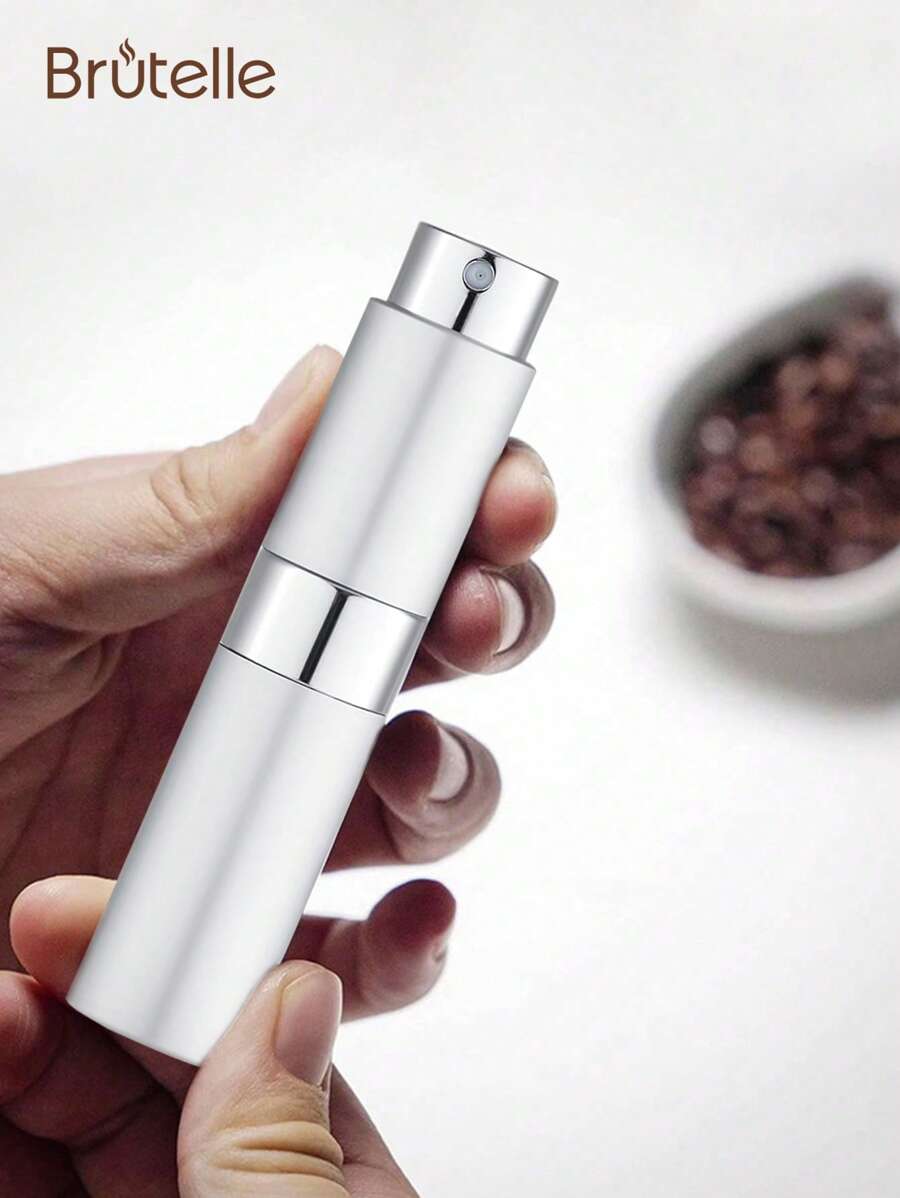Brutelle 1 Pc Coffee Bean Spray Bottle Travel Perfume Spray Bottle Portable 10ml Rotating Bottle Sprayer For Home Office Travel Dormitory - Silver 10ML - View 1