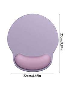 1 pieza Alfombrilla de ratón con soporte para la muñeca, cojín ergonómico antideslizante para la muñeca para computadora/portátil, adecuado para mujeres y hombres